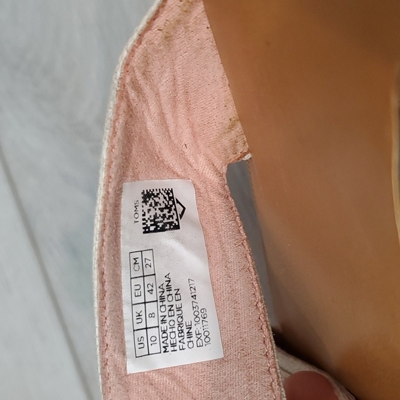 Toms Women Viv Rose Gold Slide Crisscross Sandals Flats shoes sz 10 - Picture 12 of 12